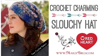 How to Crochet Charming Slouchy Hat [upl. by Aramoix217]