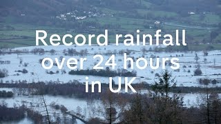 Cumbria floods UK sees record rainfall in 24 hours after Storm Desmond [upl. by Aihn]