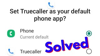 How To Remove Truecaller as Default Dialer in Android MobileDisable Truecaller Default Calling App [upl. by Cristin]