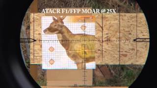 Nightforce ATACR MOAR FFP vs SFP Reticle Comparison Demo [upl. by Hairu]