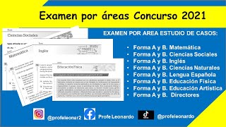 DESCARGAR EXAMEN POR AREA CONCURSO DE OPOSICION 2021 [upl. by Beltran]