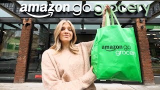 Inside The NEW Amazon GO CASHIERLESS Grocery Store [upl. by Leval135]