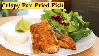 Crispy Pan Fried Fish  Fish recipes  Haddock Fillet Recipe [upl. by Themis]