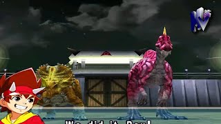 Eucentrosaurus and Alpha Irritator Dinosaur King Arcade Game 古代王者恐竜キング VS Alpha Fortress Hard Mode [upl. by Eirrek]