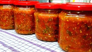 Самая ВКУСНАЯ Аджика на Зиму Очень простой и Быстрый рецепт Готовьте побольше [upl. by Aennaej]