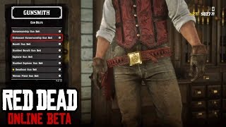 Gun Belts amp Holsters Showcase Price Unlock Rank amp More  Red Dead Online [upl. by Trefler283]