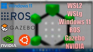 Installing WSL WSLg Ubuntu and ROS on Windows 11 with NVIDIA Graphics Support in Linux GUI Apps [upl. by Francklyn]