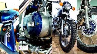 Yamaha RX100 Full Restoration  Prasanth violet [upl. by Macswan]