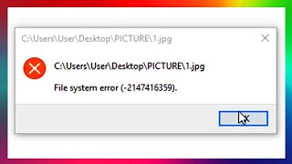 How to fix file system error in windows 10 8 and 7 [upl. by Archaimbaud]