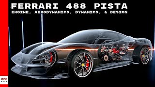 Ferrari 488 Pista Engine Aerodynamics Dynamics amp Design [upl. by Acinomaj]