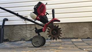 Start and run Troy bilt 4 cycle tiller cultivator [upl. by Cleasta556]