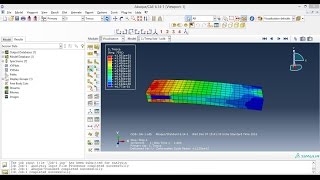 Abaqus Tutorial 1 for beginnersStatic Analysis [upl. by Aihsekel]