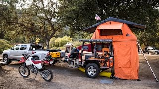 Inside One of the Coolest Custom Camping Trailers Weve Seen  Outside [upl. by Ilram]