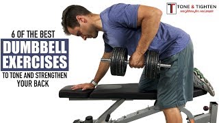 Best Dumbbell Back Exercises  Tone and Tighten [upl. by Elleral]