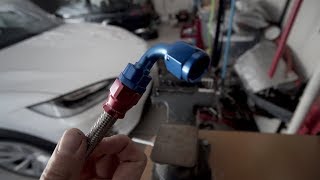 How To Braided Teflon Hose Assembly with AN Fittings [upl. by Eimmat507]