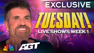 Performing TONIGHT  AGT Live Shows Week 1  AGT 2023 [upl. by Luamaj787]