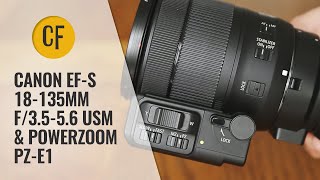 Canon EFS 18135mm f3556 USM amp Powerzoom PZE1 lens review with samples [upl. by Burnsed]