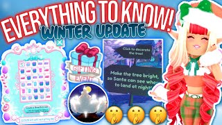 EVERYTHING TO KNOW ABOUT THE WINTER UPDATE 2022 IN ROYALE HIGH ROBLOX Royale High Snowglobe Summit [upl. by Lugo]