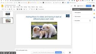 Adding Music to Google Slides [upl. by Clorinda249]