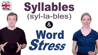 Syllables and Word Stress  English Pronunciation Lesson [upl. by Suravaj]