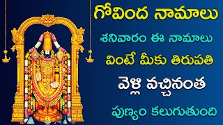 Govinda Namalu  Venkateswara Swamy Songs  Telugu Bhakti Songs  Devotional Songs [upl. by Aihseit]