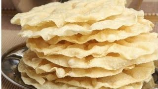 How to Make Rice Papad चावल के आटे से पापड़ बनाने की आसान विधि  Chawal Ke Papad  Brijwasi Vyanjan [upl. by Morris]