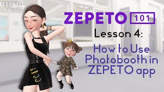 ZEPETO 101  How to Use Photobooth in ZEPETO App [upl. by Shanna]