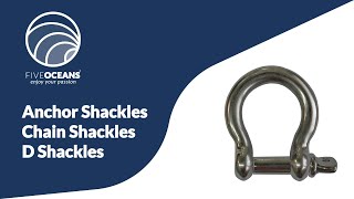 Anchor Shackles Chain Shackles amp D Shackles by Five Oceans [upl. by Hebbe975]