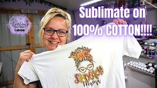 How To Sublimate On 100 COTTON Using The Epson ET 2720 [upl. by Ilah266]