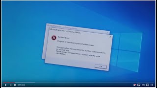 How To Fix Runtime Error For Windows 10  Any Computer [upl. by Kaliope]