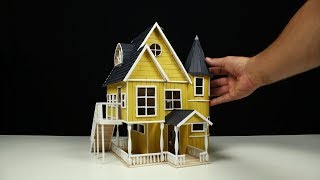 How to build a POPSICLE STICK HOUSE [upl. by Maressa3]