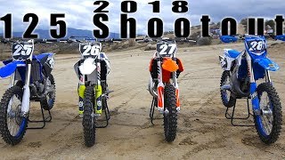 2018 125 2 Stroke Shootout  Dirt Bike Magazine [upl. by Drye]