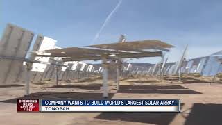 Company wants to build huge solar array in Nevada desert [upl. by Okorih]