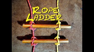 Marlin Spike Hitch Rope Ladder  How to Make a Simple Rope Ladder 🛠 [upl. by Dranek954]