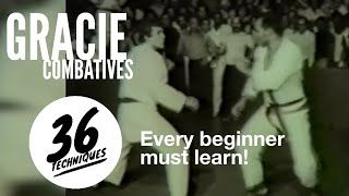 Gracie Combatives  The 36 SelfDefense Techniques Every BJJ Beginner MUST Learn [upl. by Eseeryt]