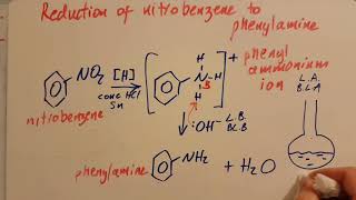 201 Conversion of Nitrobenzene to Phenylamine HL IB Chemistry [upl. by Nasah227]