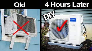 Install your own AIR CONDITIONING in 4 HOURS DIY Mini Split MR COOL [upl. by Iturhs290]