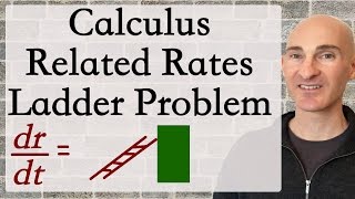 Related Rates Ladder Problem Calculus [upl. by Constantia]