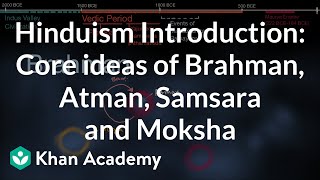 Hinduism Introduction Core ideas of Brahman Atman Samsara and Moksha  History  Khan Academy [upl. by Elttil126]