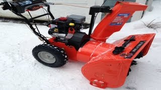 Ariens 28 Deluxe Snow Blower 125 254cc With AutoTurn  Customer Review  Demonstration [upl. by Kurtzig143]