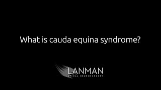 What is cauda equina syndrome  Dr Todd Lanman [upl. by Jenifer205]