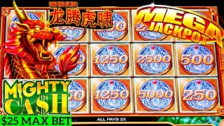 High Limit Mighty Cash Slot MASSIVE HANDPAY JACKPOT  Tons Of BONUSES Full Screen Handpay Jackpot [upl. by Cutty]