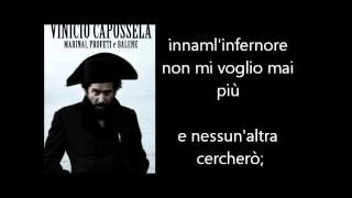 Vinicio Capossela  Si è Spento il Sole Testo Lyrics [upl. by Nirda391]