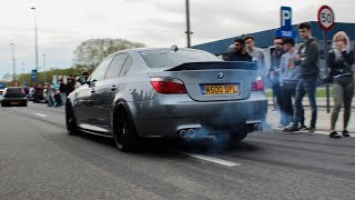 BMW E60 M5 Compilation  Sounds Slides wheelspins amp accelerations [upl. by Aerb106]