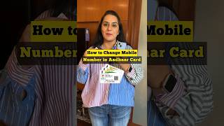 How to Change Mobile Number in AADHAAR Card  🤔✅ shorts [upl. by Dutch823]