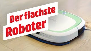 Der flachste RoboterStaubsauger der Welt  ECOVACS Deebot DSlim  MediaMarkt Tiefpreisspätschau [upl. by Maddocks]