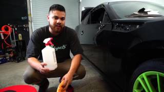 HOW TO PREP A CAR FOR VINYL WRAP STEP 1 [upl. by Esinert]