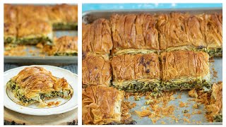 The Best Greek Spanakopita Updated Video [upl. by Enovi]