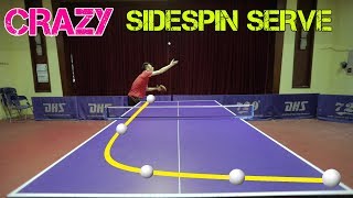 Learning CRAZY Sidespin Serve  MLFM Table Tennis Tutorial [upl. by Nimzay420]