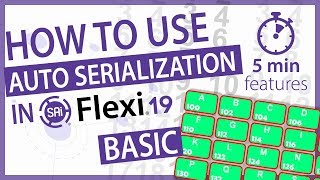 How to Use Auto Serialization in SAi Flexi  BASIC [upl. by Slrahc]